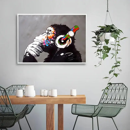 Cheeky Monkeys Canvas Art - Bathroom Wall Decor