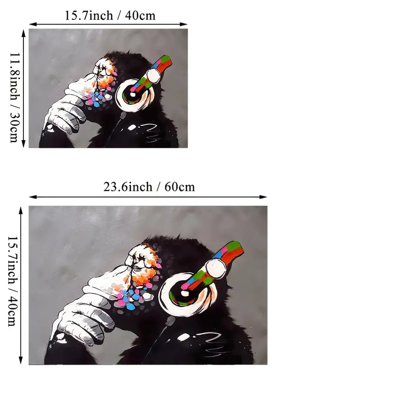 Cheeky Monkeys Canvas Art - Bathroom Wall Decor