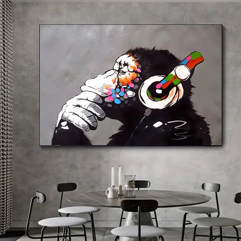 Cheeky Monkeys Canvas Art - Bathroom Wall Decor