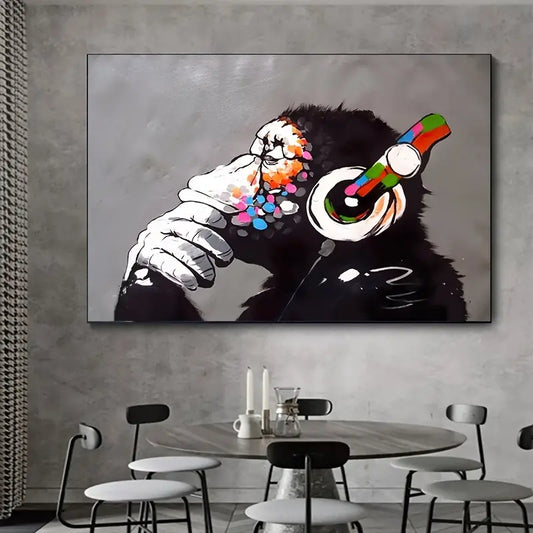 Cheeky Monkeys Canvas Art - Bathroom Wall Decor