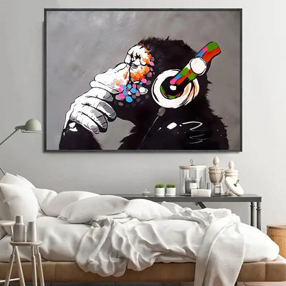 Cheeky Monkeys Canvas Art - Bathroom Wall Decor