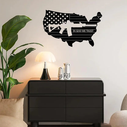 Belief Globe Metal Wall Decor