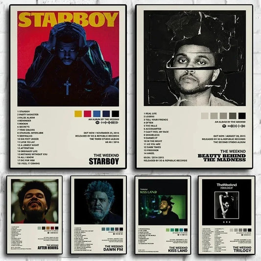 The Weeknd Album Art, Canvas Wall Decor for Living Room