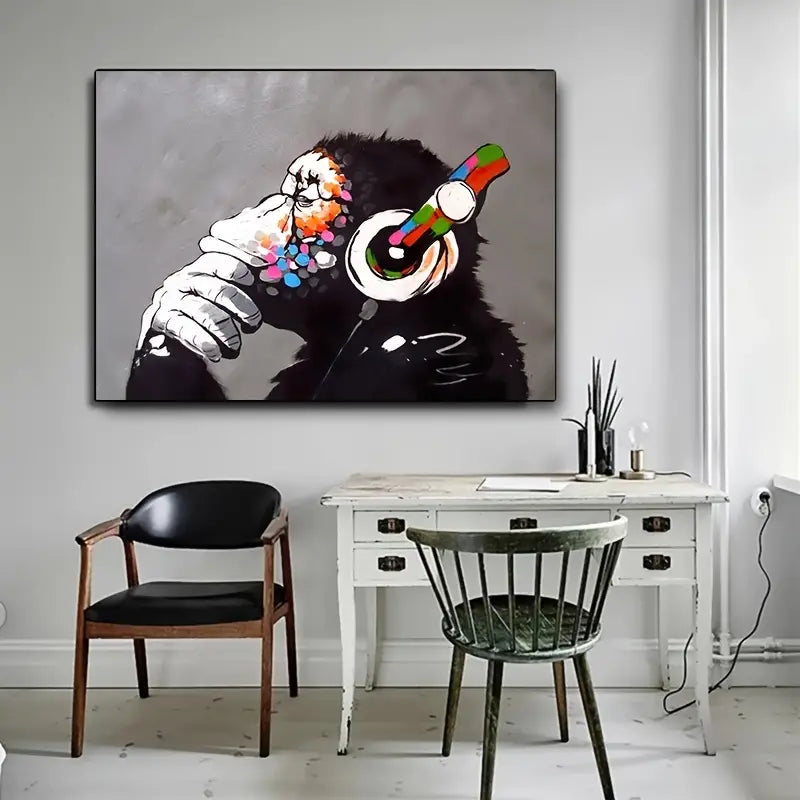 Cheeky Monkeys Canvas Art - Bathroom Wall Decor