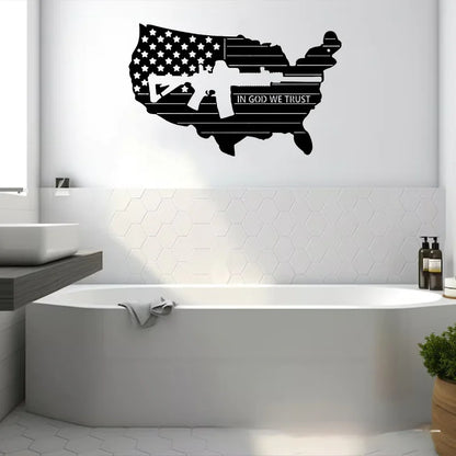 Belief Globe Metal Wall Decor
