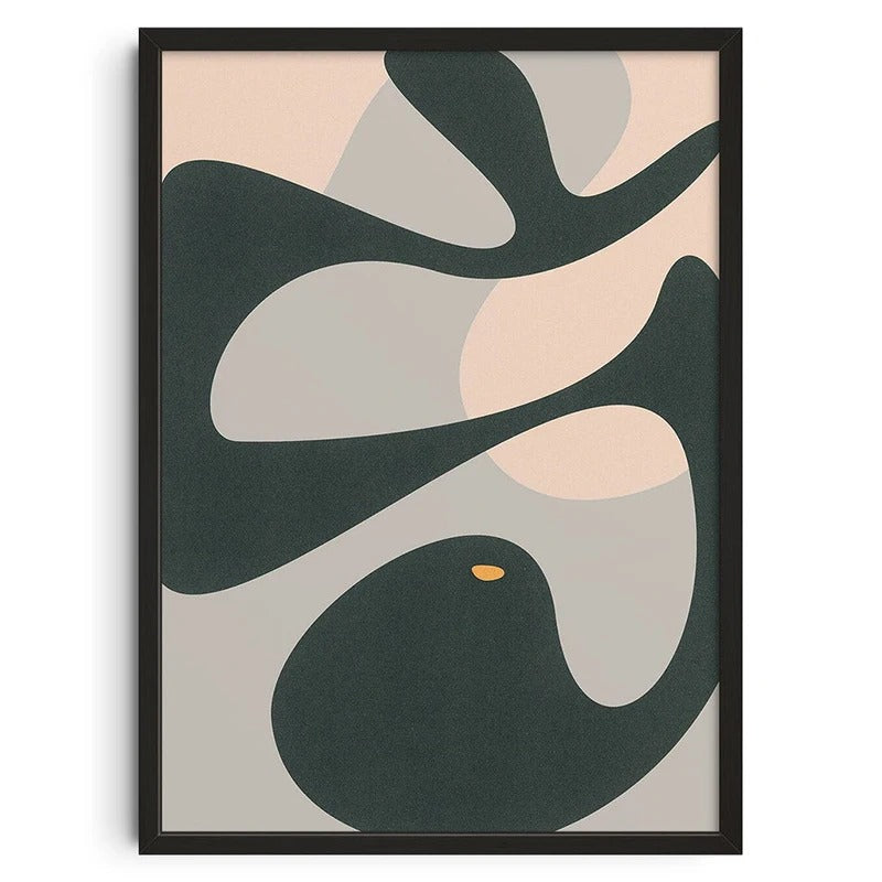 Retro Mind Maze – Vintage Abstract Canvas Wall Art