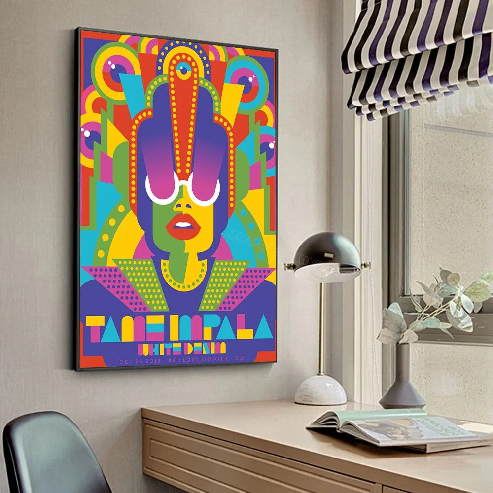 Psychedelic Skull Poster – HD Wall Art (Tame-inspired)