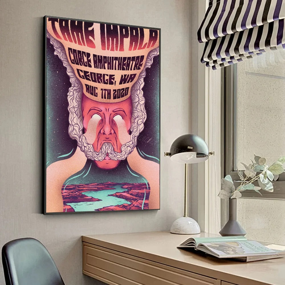 Psychedelic Skull Poster – HD Wall Art (Tame-inspired)