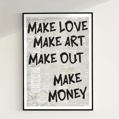 Trendy Text Poster – Modern Canvas Wall Art