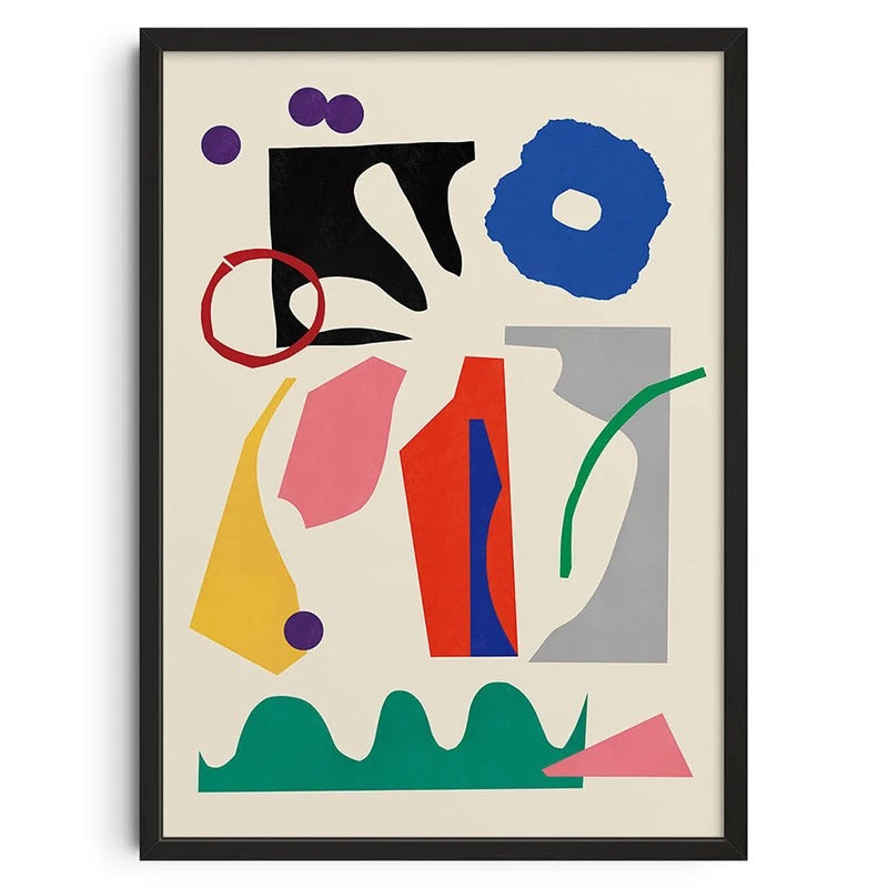 Retro Mind Maze – Vintage Abstract Canvas Wall Art