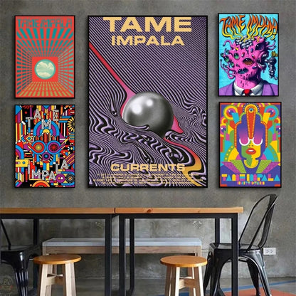 Psychedelic Skull Poster – HD Wall Art (Tame-inspired)