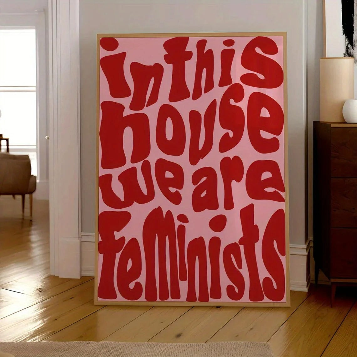 Trendy Text Poster – Modern Canvas Wall Art