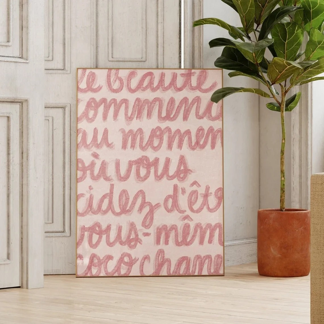 Trendy Text Poster – Modern Canvas Wall Art