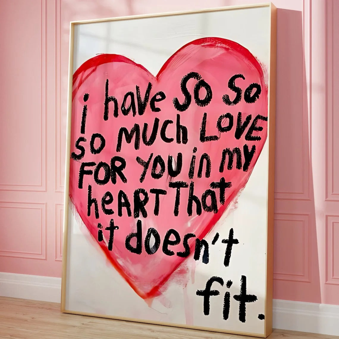 Trendy Text Poster – Modern Canvas Wall Art