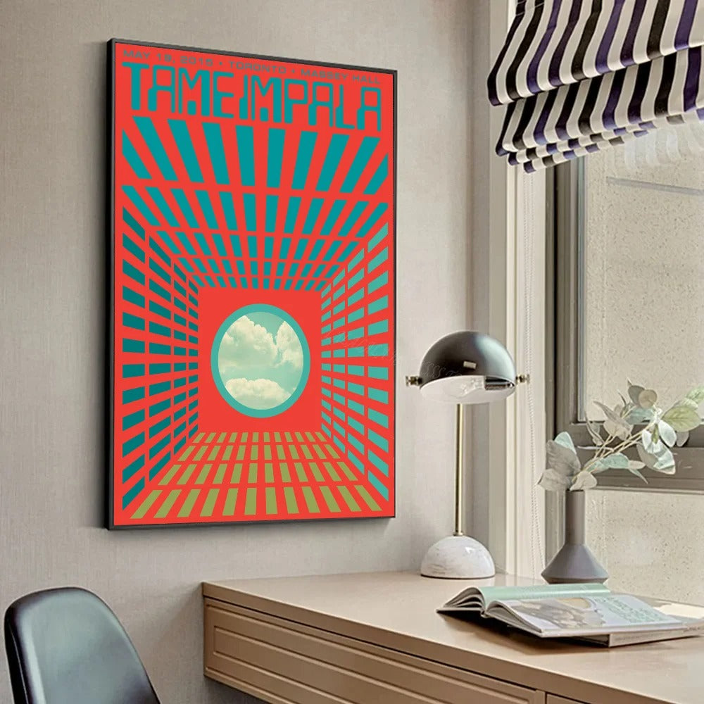 Psychedelic Skull Poster – HD Wall Art (Tame-inspired)
