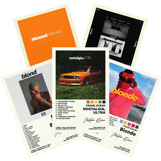 Frank Rapper Canvas Wall Art - 5 Piece Unsigned Set 8x12